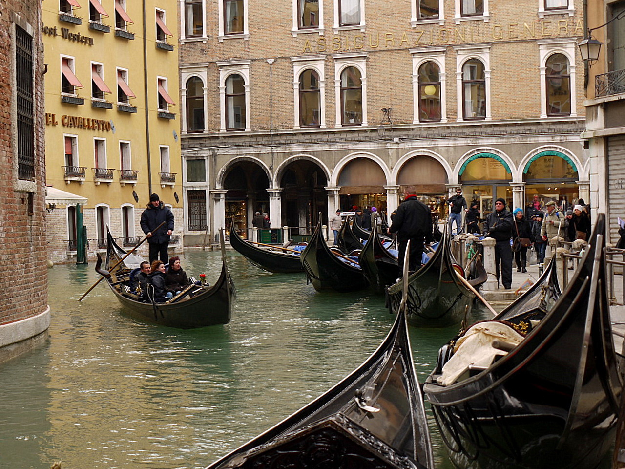 Venice gondolas